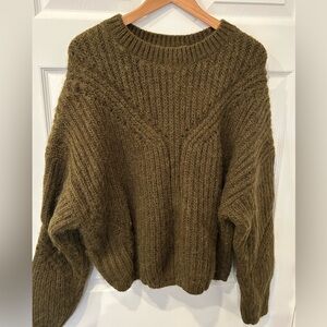 & Other Stories Stockholm Atelier Olive Alpaca Wool Sweater